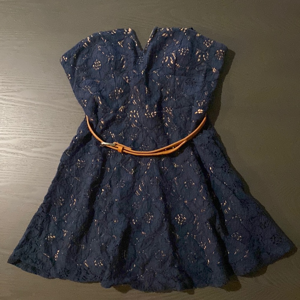 Navy Blue Knit Dress